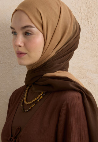 MODAL DEGRADE ŞAL KAHVE-CAMEL