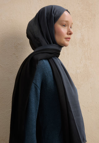 Modal Degrade Hijab Black Gray