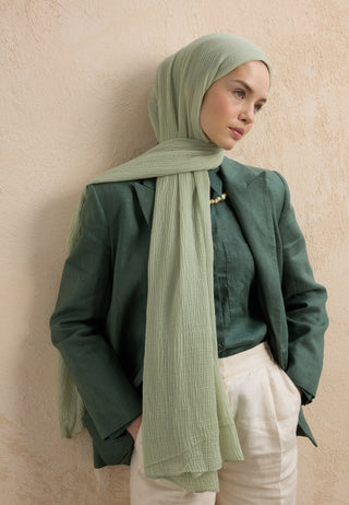 MODAL KRİNKIL ŞAL MİNT