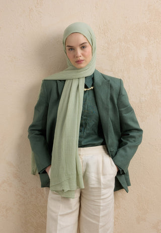 MODAL KRİNKIL ŞAL MİNT