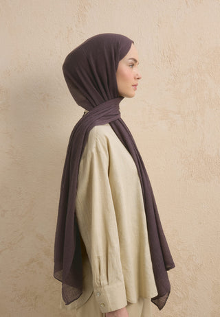 Modal Crinkle Hijab Lilac