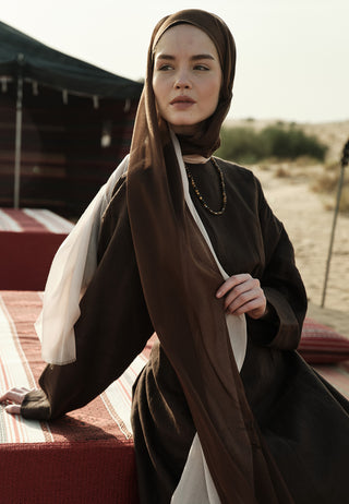 Modal Degrade Hijab Brown Mink