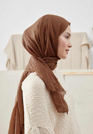 Bamboo Hijab Reddish Brown