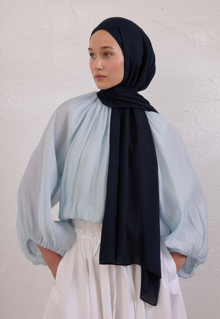 SOFT VİSKON ŞAL LACİVERT