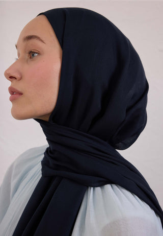 SOFT VİSKON ŞAL LACİVERT