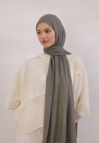 Soft Viscose Hijab Smoke Gray