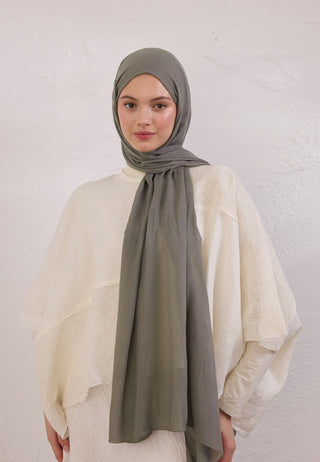 Soft Viscose Hijab Smoke Gray