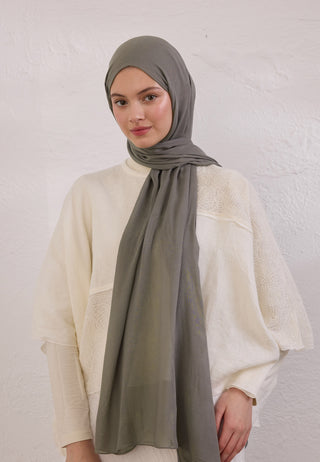 Soft Viscose Hijab Smoke Gray