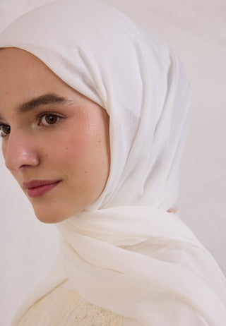Soft Viscose Hijab Ivory