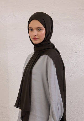 Soft Viscose Hijab Chocolate Brown