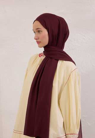 Soft Viscose Hijab Burgundy