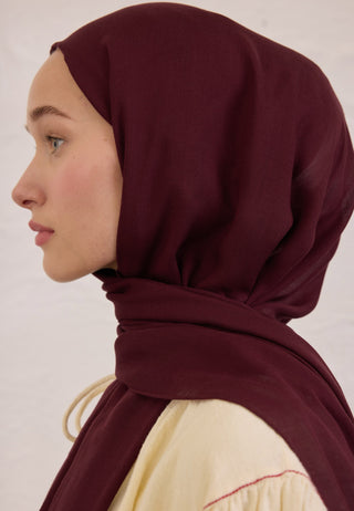 Soft Viscose Hijab Burgundy