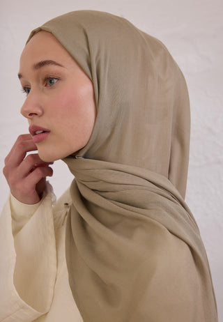 Soft Viscose Hijab Taupe