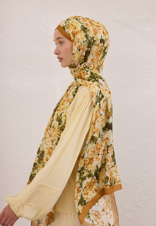 CHERRY BLOSSOM DESEN RAMİ ŞAL GÜN IŞIĞI