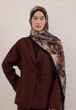 NAOMI DESEN RAMİ ŞAL SİYAH