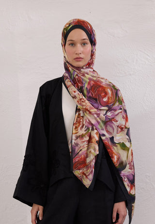 NERISSA DESEN RAMİ ŞAL SİYAH