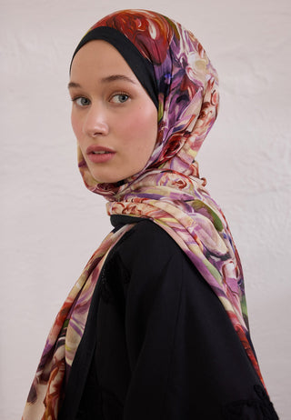 NERISSA DESEN RAMİ ŞAL SİYAH