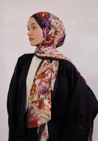 NERISSA DESEN RAMİ ŞAL SİYAH