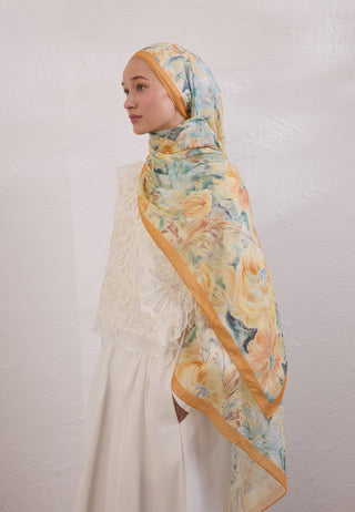 PURE FLORA DESEN RAMİ ŞAL GÜN IŞIĞI