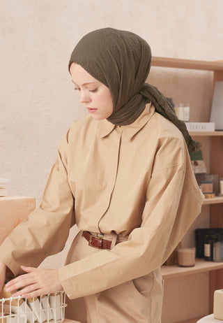 VUAL CRASH ŞAL TOZLU KAHVE