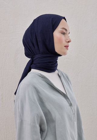 Bamboo Hijab Navy Blue