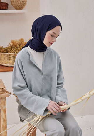 Bamboo Hijab Navy Blue