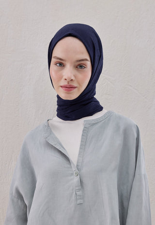 Bamboo Hijab Navy Blue