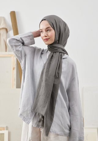 Bamboo Hijab Cool Gray