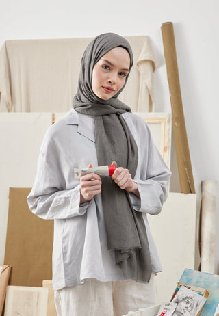 Bamboo Hijab Cool Gray