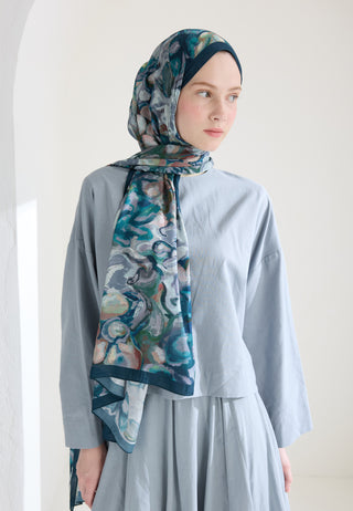 Astra Floss Viscose Hijab Indigo