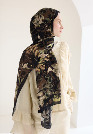 Astra Floss Viscose Hijab Black