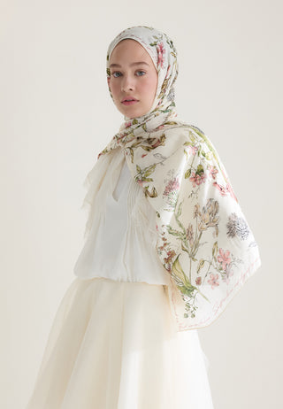 Garden Joy Floss Viscose Hijab Soft Pink