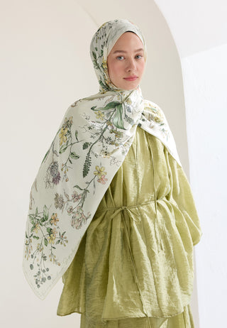 Garden Joy Floss Viscose Hijab Soft Yellow