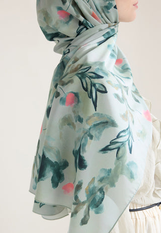 ISLA DESEN ŞAL SOFT YEŞİL