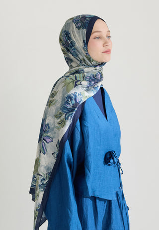 Jasmine Floss Viscose Hijab Indigo