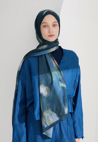 Polly Floss Viscose Hijab Indigo