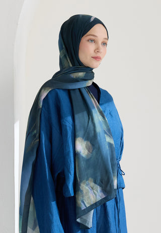 Polly Floss Viscose Hijab Indigo