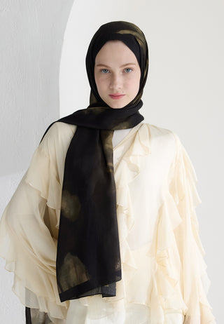 Polly Floss Viscose Hijab Black