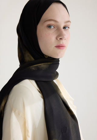 Polly Floss Viscose Hijab Black