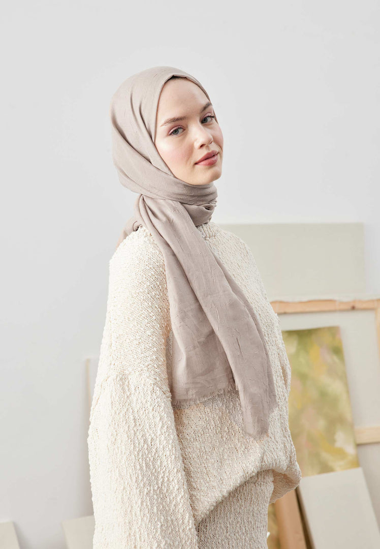 Bamboo Hijab Sand Beige