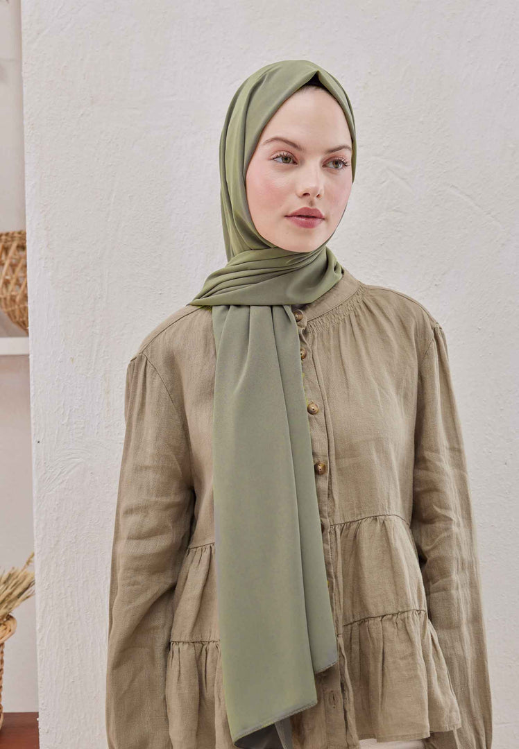 Medina Silk Hijab Light Khaki