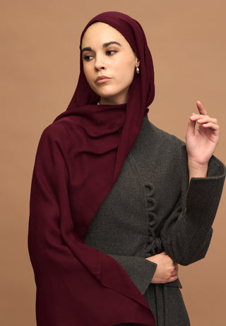 Soft Viscose Hijab Damson Purple