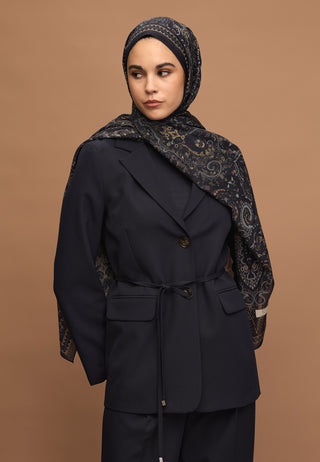 EMERALD DESEN ŞAL LACİVERT