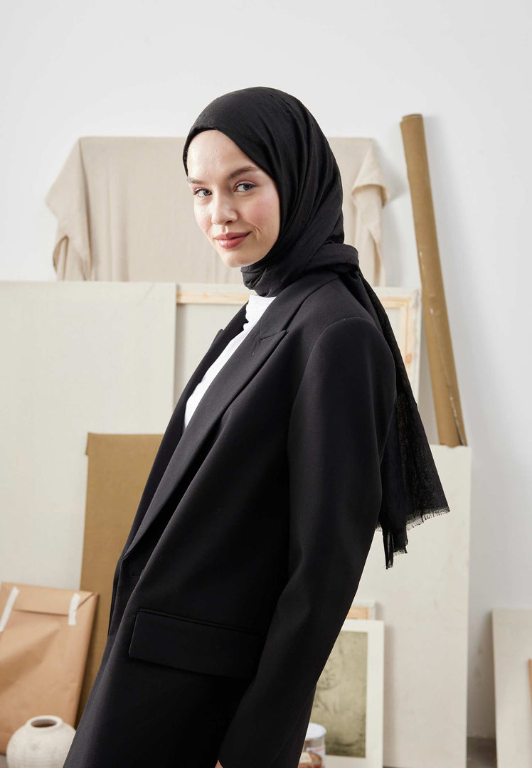 Bamboo Hijab Black