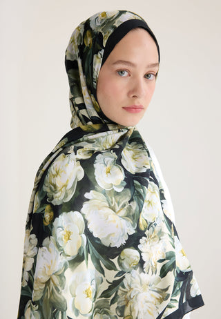 Lotus Floss Viscose Hijab Black