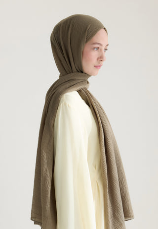 Modal Crinkle Hijab Rosemary