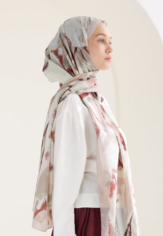 Noa Patterned Hijab Soft Pink