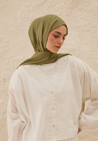 RAMİ VİSKON ŞAL OLİVE