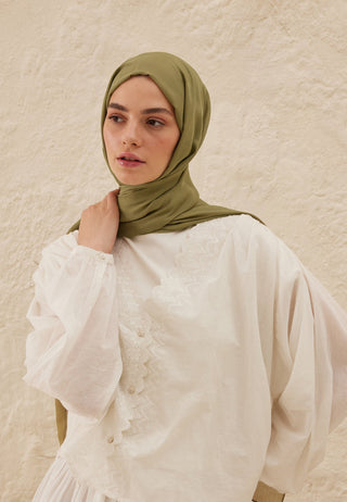 RAMİ VİSKON ŞAL OLİVE