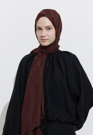 Nori Silky Jacquard Hijab Tree Bark